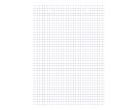 Fiche bristol collées 210 x 148 blanches 5 x 5 mm Oxford - Bloc de 30