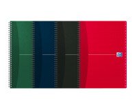 Répertoire Oxford office essentials a4 ligné 7mm 180 pages reliure spirale couverture carte coloris assortis