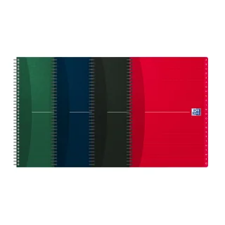 Répertoire Oxford color life 9x14cm petits carreaux 5mm 100 pages reliure  spirale couverture carte coloris assortis sur