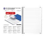 Répertoire Oxford office essentials a4 ligné 7mm 180 pages reliure spirale couverture carte coloris assortis