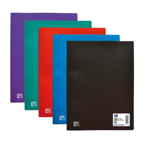 Protège-documents Oxford initial a4 50pochettes polypro assorti