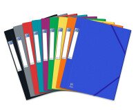 Chemise 3 rabats Oxford eurofolio+ prestige a4 avec élastique couverture carte  assorti