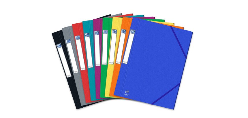 Chemise 3 rabats Oxford eurofolio+ prestige a4 avec élastique couverture carte  assorti