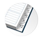 Répertoire téléphonique Oxford office essentials a5 réglure spécifique 144 pages reliure spirale couverture carte rigide coloris assortis