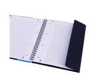 Cahier spirale Oxford Etudiants Nomadbook A4+ 24 x 32 cm grands carreaux 160 pages