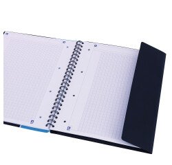Cahier spirale Oxford Etudiants Nomadbook A4+ 24 x 32 cm grands carreaux 160 pages