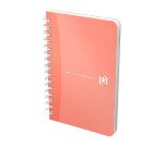 Carnet Oxford office My Colours 9x14cm petits carreaux 180 pages reliure spirale couverture polypro coloris assortis