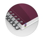 Cahier Oxford Europeanbook office Essentials A4+ grands carreaux Seyès 240 pages reliure spirale couverture carte coloris assortis