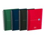 Répertoire téléphonique Oxford office essentials a5 réglure spécifique 144 pages reliure spirale couverture carte rigide coloris assortis