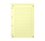 Bloc-notes Oxford International A4+ ligné jaune 6mm 160 pages agrafées couverture carte orange