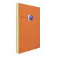 Bloc de bureau Oxford 21 x 31,5 cm agrafé orange - ligné jaune - 80 feuilles