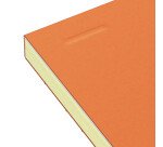 Schreibblock Oxford 21 x 31,5 cm geheftet orange - liniert - 80 Blätter in gelb