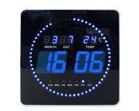 Pendule Unilux led flo noir prise européenne