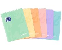 Cahier easybook pastel Oxford agrafe 170x220 96pages seyes assorti