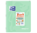 Cahier Easybook pastel Oxford agrafe 170x220 96pages seyes assorti