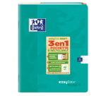 Cahier easybook kraft Oxford agrafe 170x220 96pages seyes assorti