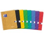 Cahier easybook kraft Oxford agrafe 170x220 96pages seyes assorti