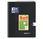 Cahier easybook kraft Oxford agrafe 170x220 96pages seyes assorti