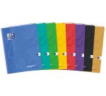 Cahier Easybook kraft Oxford agrafe 240x320 96pages seyes assorti
