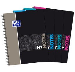 Cahier mynotes Oxford etudiant integrale 4 trous 230x297 160p optik p. seyes+tag assorti