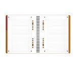 Cahier Oxford international activebook a5+ ligné 6mm 160 pages reliure spirale couverture polypro gris