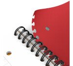 Cahier Oxford international activebook a5+ ligné 6mm 160 pages reliure spirale couverture polypro gris