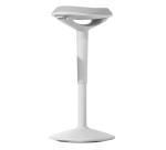 Tabouret ergonomique de bureau Unilux ergo boost blanc hauteur 55-70 cm