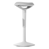 Tabouret ergonomique de bureau Unilux ergo boost blanc hauteur 55-70 cm