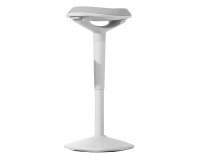 Tabouret ergonomique de bureau Unilux ergo boost blanc hauteur 55-70 cm