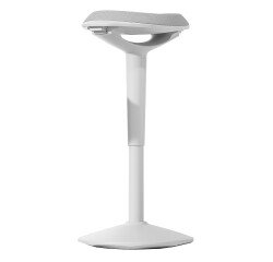 Tabouret ergonomique de bureau Unilux ergo boost blanc hauteur 55-70 cm