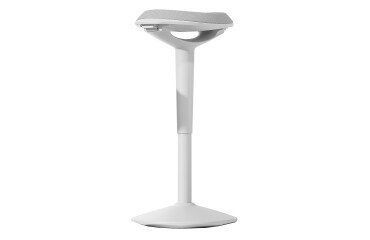 Tabouret ergonomique de bureau Unilux ergo boost blanc hauteur 55-70 cm