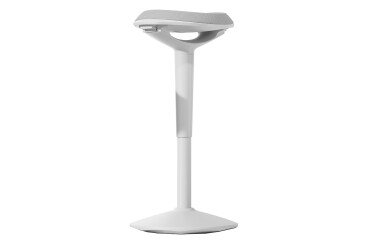 Tabouret ergonomique de bureau Unilux ergo boost blanc hauteur 55-70 cm