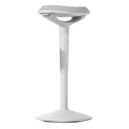 Tabouret ergonomique de bureau Unilux ergo boost blanc hauteur 55-70 cm