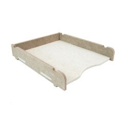 Corbeille à courrier écologique Unilux en pet recyclé stoll blanc beige 34 cm x23cm x6cm