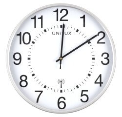 Pendule Unilux maxi wave gris métal