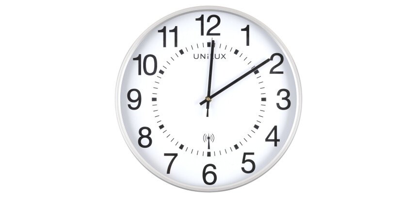 Pendule Unilux maxi wave gris métal