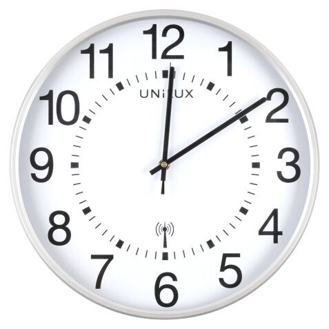 Pendule Unilux maxi wave gris métal