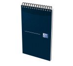 Bloc-notes Oxford office Essentials 12,5x20cm ligné 8mm 140 pages reliure spirale couverture carte coloris assortis