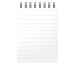Bloc de bureau Office Essentials Oxford 7,4 x 10,5 cm spirale ligné 6 mm - 70 feuilles