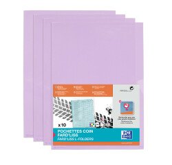 Pochettes coin Fard'Liss, A4, PVC 0,20 mm, bleu