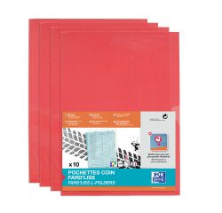 Pochettes coin Fard'Liss, A4, PVC 0,20 mm, bleu