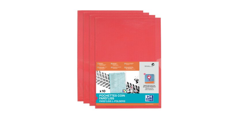 Pochettes coin Fard'Liss, A4, PVC 0,20 mm, bleu