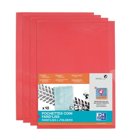 Pochettes coin Fard'Liss, A4, PVC 0,20 mm, bleu