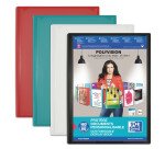 Protège-documents Oxford Polyvision A4 160 vues / 80 pochettes couverture polypro opaque coloris assortis