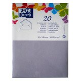 Lot de 20 enveloppes Oxford 90x140   gommee patte pointue de visite parme