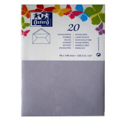 Lot de 20 enveloppes Oxford 90x140   gommee patte pointue de visite parme