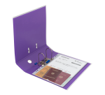 Sachet de 6 pochettes perforées Oxford à velcro® a4 polypro lisse épaisseur 20/100ème incolore