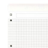 Bloc de bureau Oxford Office Essentials 22,5 x 29,7 agrafé - grands carreaux - 80 feuilles