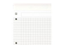 Bloc de bureau Oxford Office Essentials 22,5 x 29,7 agrafé - grands carreaux - 80 feuilles
