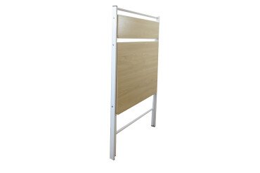 Bureau pliable Unilux homy blanc/hêtre 91,5 cm x 75 x 62 cm